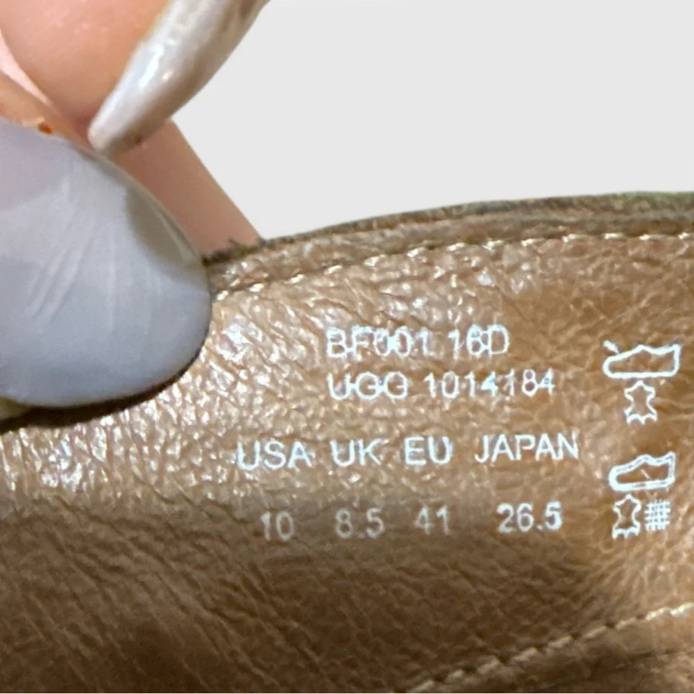 Ugg Wright Belted Bootie - Brown Stout - Size 10